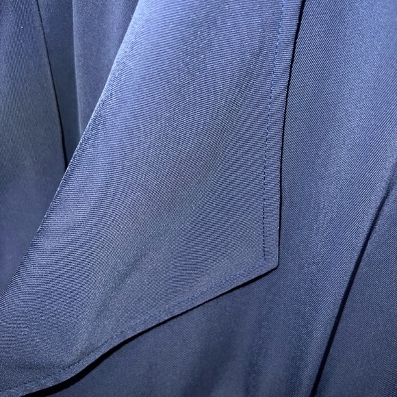 New Direction Top PM Blue Long Sleeve Open Front Cover Up 100% Polyester - Picture 10 of 15